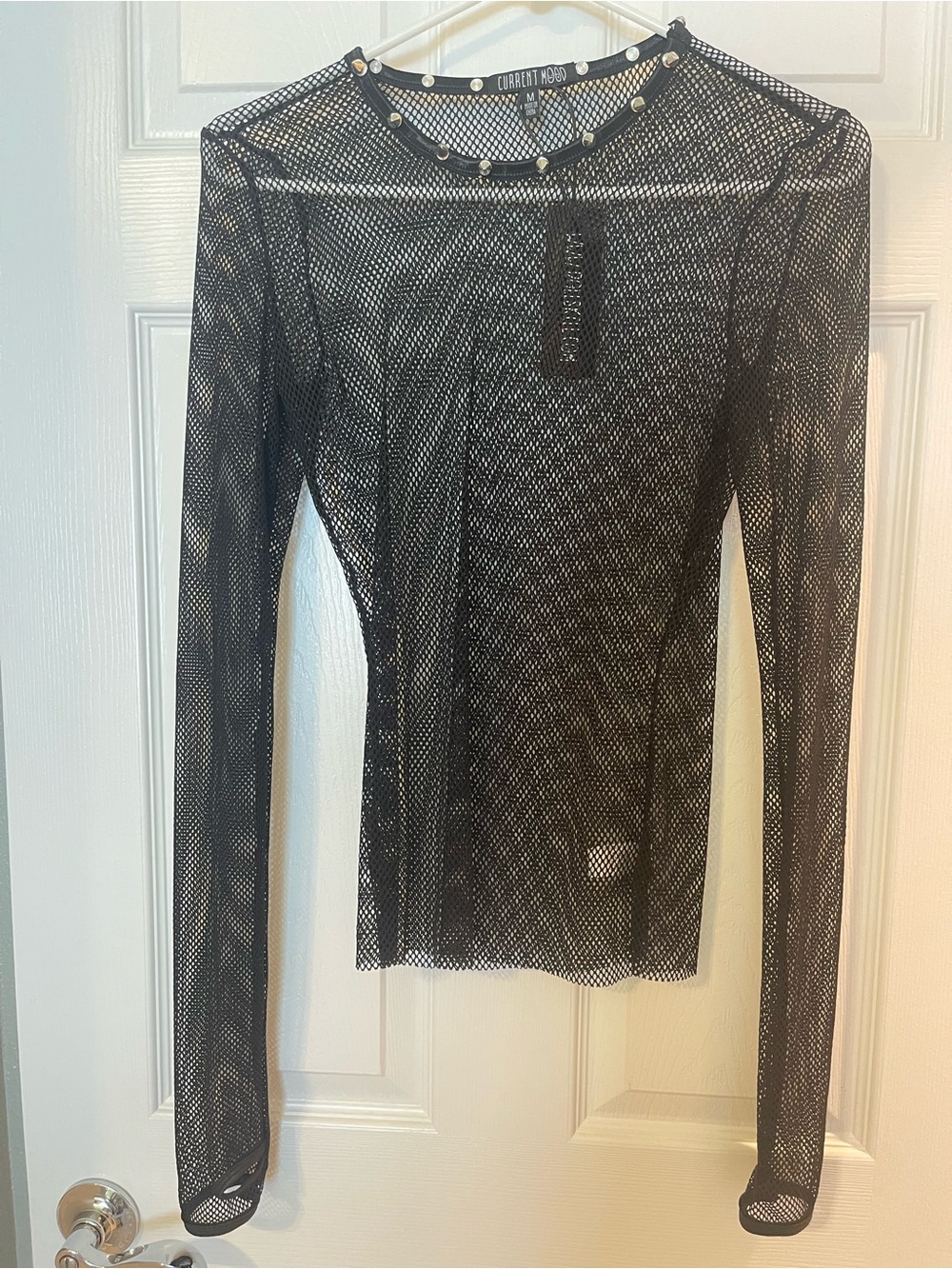 Current Mood Fishnet Top